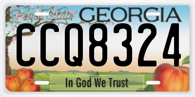 GA license plate CCQ8324
