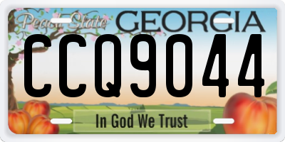 GA license plate CCQ9044