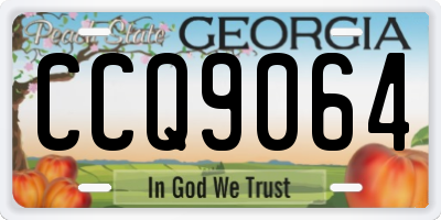 GA license plate CCQ9064