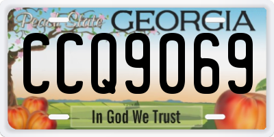 GA license plate CCQ9069