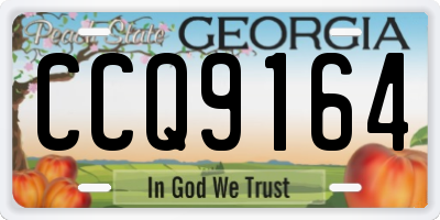 GA license plate CCQ9164