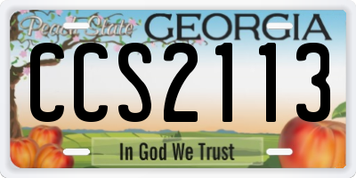 GA license plate CCS2113
