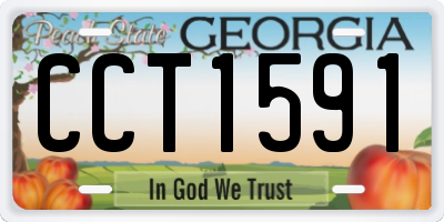 GA license plate CCT1591