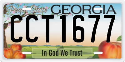 GA license plate CCT1677