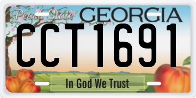 GA license plate CCT1691
