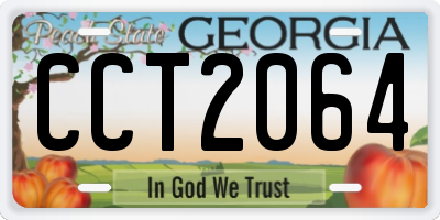GA license plate CCT2064
