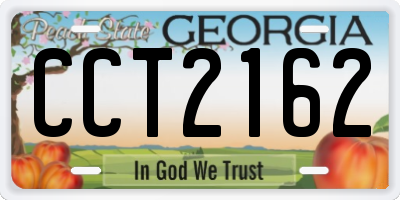 GA license plate CCT2162
