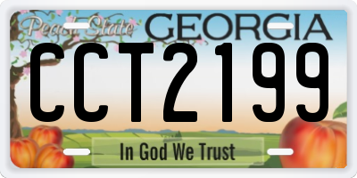 GA license plate CCT2199