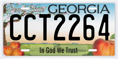 GA license plate CCT2264