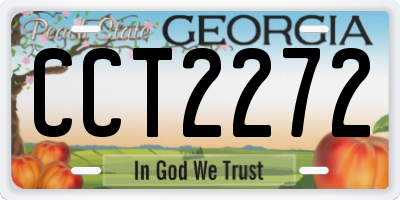 GA license plate CCT2272