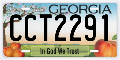 GA license plate CCT2291