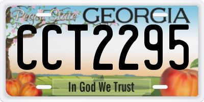 GA license plate CCT2295