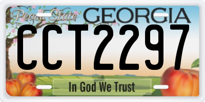 GA license plate CCT2297