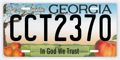 GA license plate CCT2370