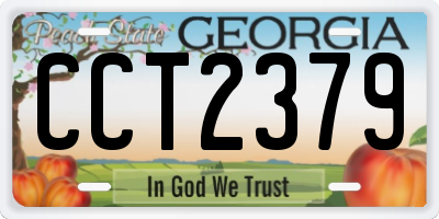 GA license plate CCT2379