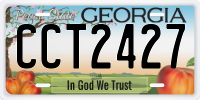 GA license plate CCT2427