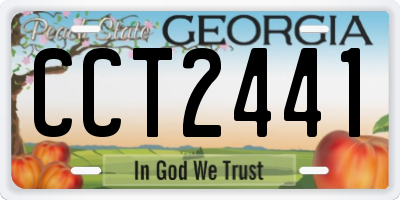 GA license plate CCT2441