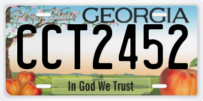 GA license plate CCT2452