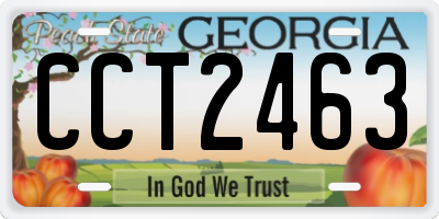 GA license plate CCT2463