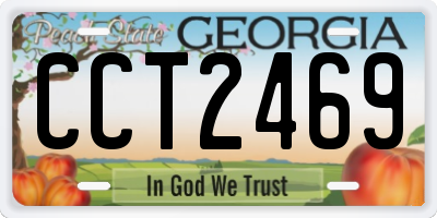 GA license plate CCT2469