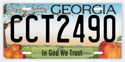 GA license plate CCT2490