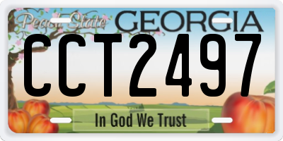 GA license plate CCT2497