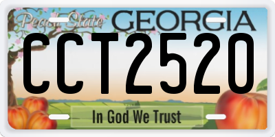 GA license plate CCT2520