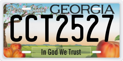 GA license plate CCT2527