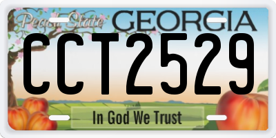 GA license plate CCT2529