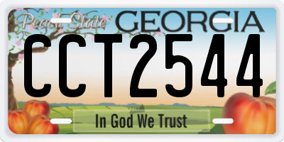 GA license plate CCT2544