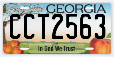GA license plate CCT2563