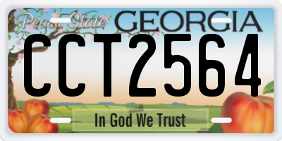 GA license plate CCT2564