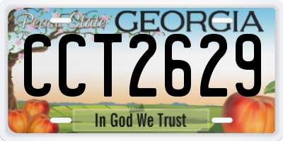 GA license plate CCT2629
