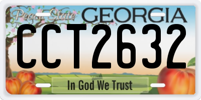 GA license plate CCT2632