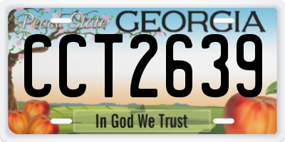 GA license plate CCT2639