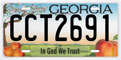 GA license plate CCT2691