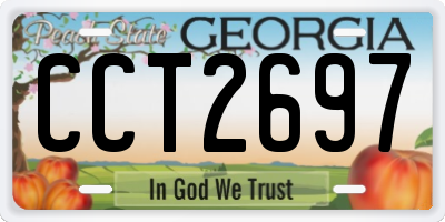 GA license plate CCT2697