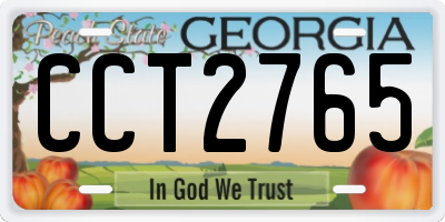 GA license plate CCT2765