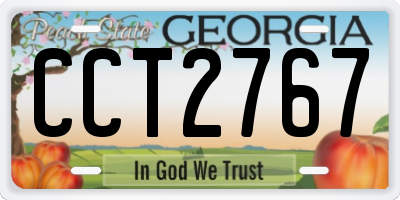 GA license plate CCT2767