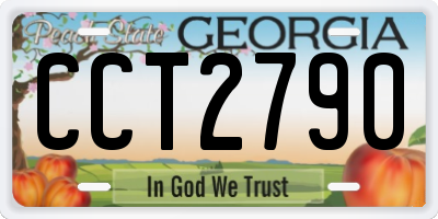 GA license plate CCT2790