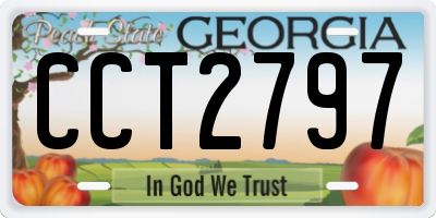 GA license plate CCT2797