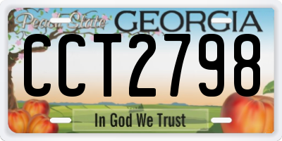 GA license plate CCT2798