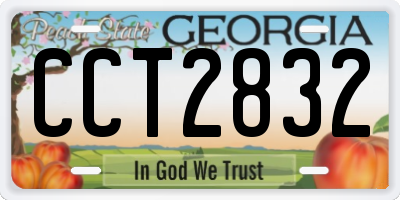 GA license plate CCT2832