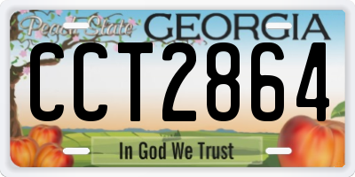 GA license plate CCT2864