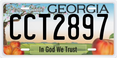 GA license plate CCT2897