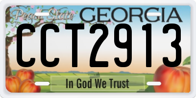 GA license plate CCT2913