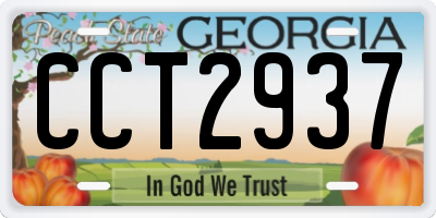 GA license plate CCT2937