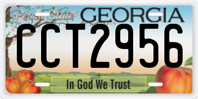 GA license plate CCT2956