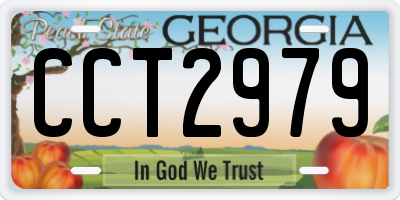 GA license plate CCT2979