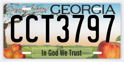 GA license plate CCT3797